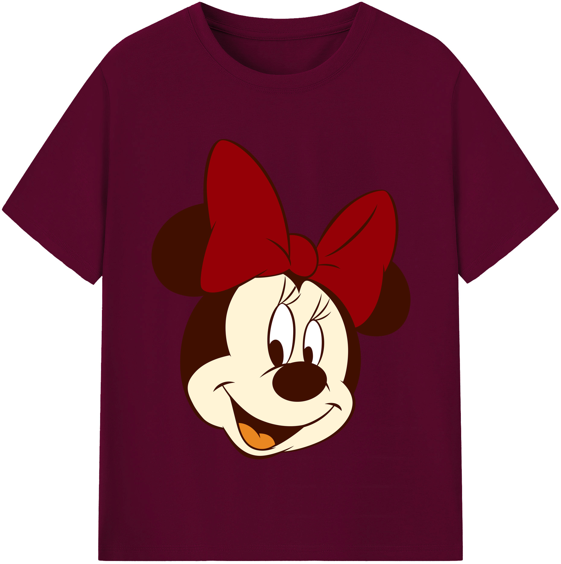 （画像用） ミッキーマウス Mickey Mouse レディースカジュアルプリントTシャツ（綿100％）